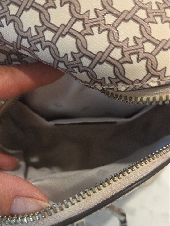 kate spade cream and taupe logo print mini backpack main image 4